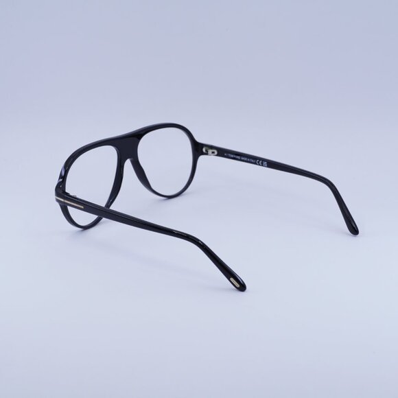 Tom Ford FT5012-B 001 Eyeglasses Black 53mm Aviator Frame - Picture 6 of 10